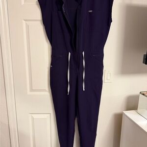 Figs Dark Purple Jumpsuit